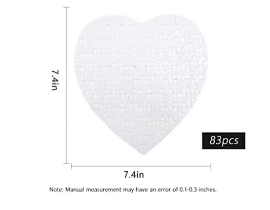 Customized heart puzzle